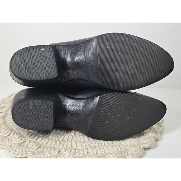 Lucchese Handmade 1883 Women's 8B Black Scalloped Cowboy Boots Western Rodeo EUC - Picture 14 of 16